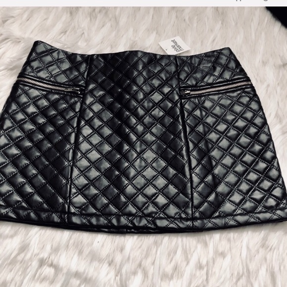 Pixie Market Dresses & Skirts - NWT PIXIE MARKET’s LUSTER FAUX LEATHER  MINI SKIRT